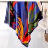 90*90Cm Abstract Pattern Silk Square Scarf Hijab Women Bandana Soft Scarves Neckerchief Ladies Hair Shawl Wrap Headband
