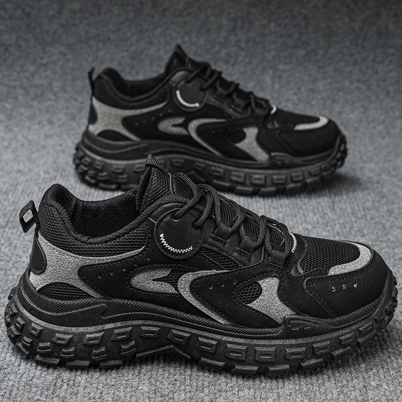 Men's Spring New Versatile Casual Shoes Platform Men's Heightening Shoes Trendy Sports Running Shoes