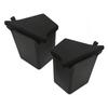 2 Pcs Rear Trunk Organizer Side Storage Packets Bins with Lid Additional Storage Box Tray Replacement for Tesla Model Y