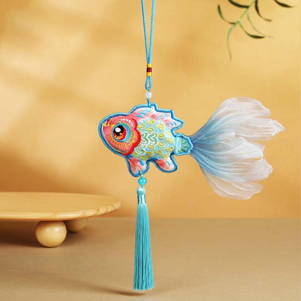 Goldfish New Year Koi Fish Decoration Tassel LED Hanging Ornaments  Wedding