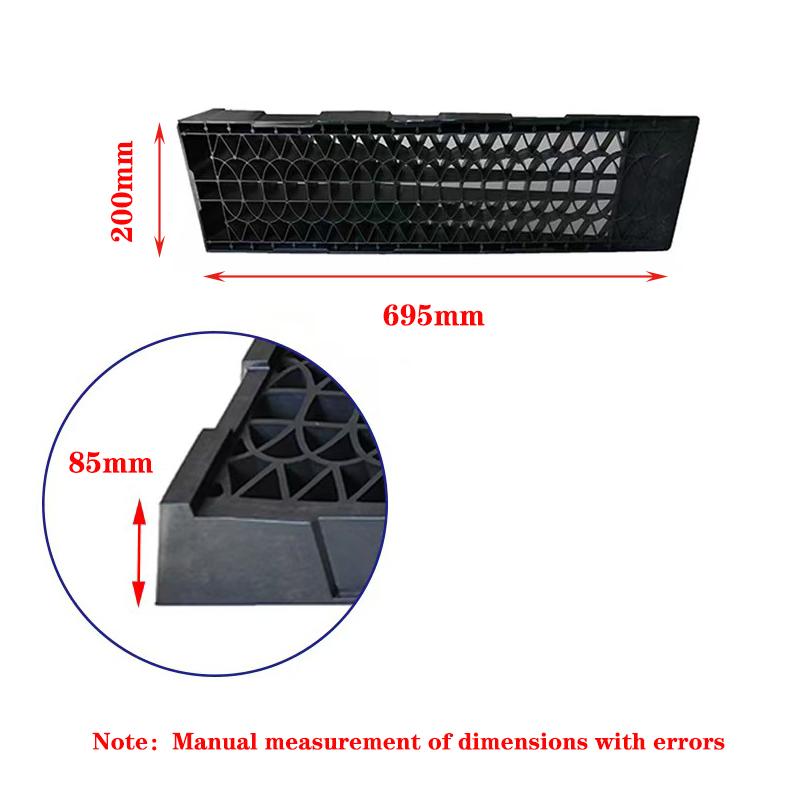 2Pcs Capacity Heavy Duty Car Ramps 70cm Plastic Portable Loading Access Ramps Lift Repair Maintenance Jack Lift Tool For 5000KG