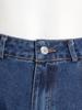 Autumn 2025 Women's High-Waisted Wide-Leg Jeans with Large Pockets and Casual Style