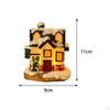 Christmas Snow House, Home Decor Resin House Figurine Village Scene for Holiday