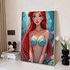 Disney 5D DIY Diamond Painting Ariel Illustration From The Little Mermaid Full Round Diamond Mosaic Cartoon Embroidery Art Painting for Home Decor