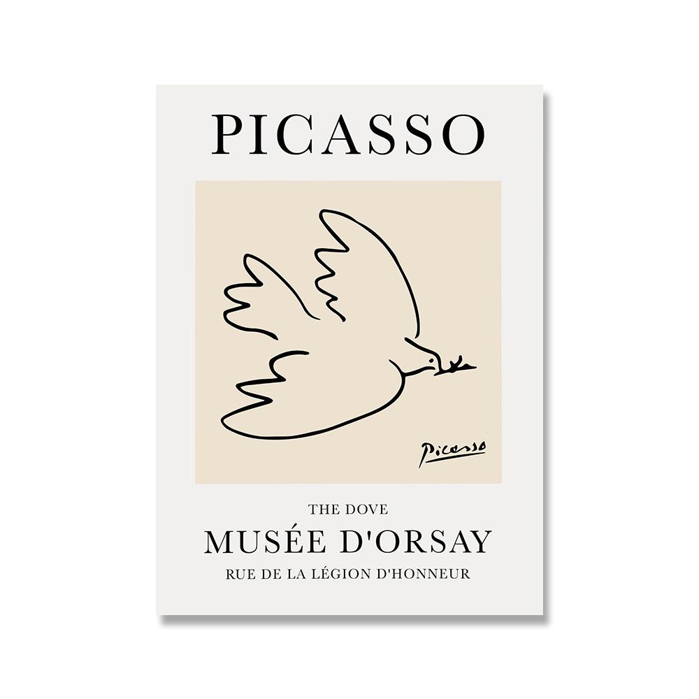 

Пабло Пикассо Эскиз животного Собака Кошка Рисунок Плакаты Штриховые рисунки Печать на холсте Выставочная галерея Настенные картины Картина на холсте Домашний декор 21x30cm No Framed