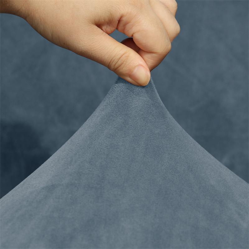 High Arm Chair Cover Super Soft Velvet Elastic Dining Chair Slipcovers Chair Seat Protector For Dining Room Home Decor