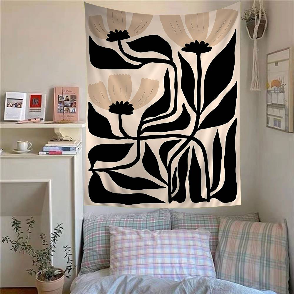 Abstract minimalist female body lines anime tapestry wall decoration home decor girls bedroom decoration