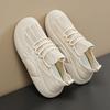 Breathable Women's Shoes Flying Woven Mesh Mesh Shoes Hollow Thin Lightweight Sports Shoes Casual White Shoes