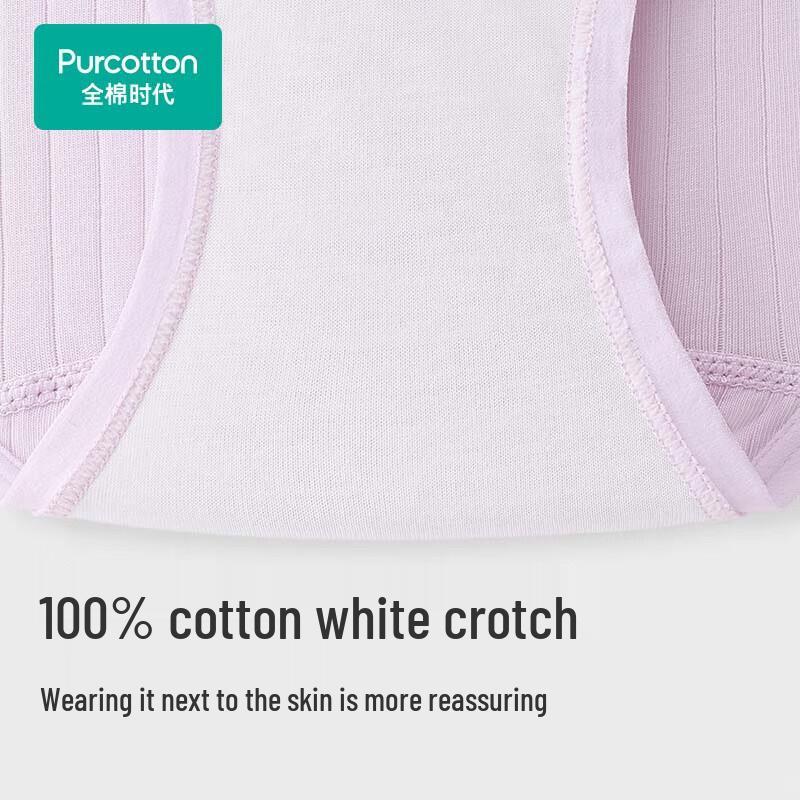 PurCotton Women's Mid-Waist Underwear 3-Pack