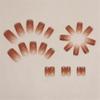 24pcs/Box Butterfly Bow Wearable Pink Press On Fake Nails Tips Nail Art Easy to Apply and Remove
