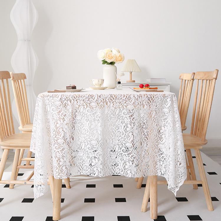 Lace Dining Table Coffee Table Tablecloth Modern Simple Cloth Rectangular European Round Household Small Fresh Tablecloth