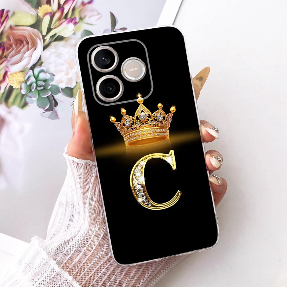 For Honor 600 Lite Honor600 2026 Fashion Crown Letter Phone Case For Honor 600 600Lite 5G Soft Silicone TPU Cases