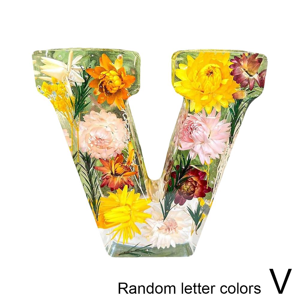 

Цветочные буквы Ночной светильник Алфавитные буквы Светодиодные огни Светильник с цифрами Декоративная смоляная лампа с начальной буквой и сухим цветком