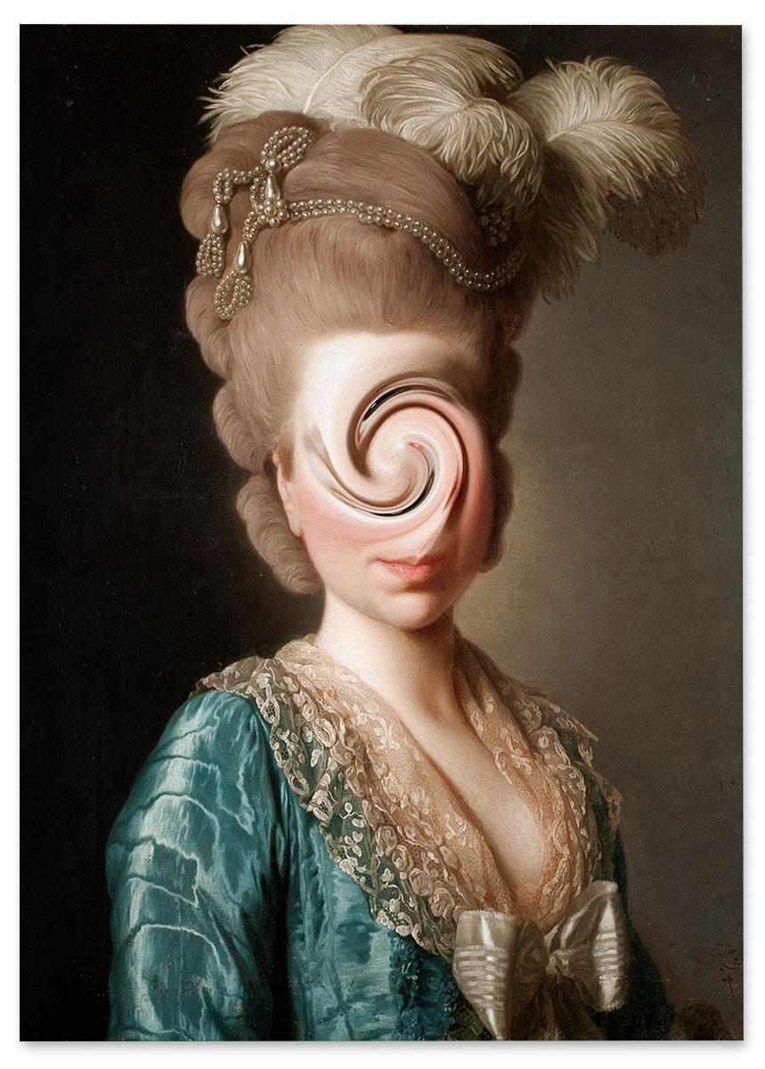 

Obraz na płótnie pop art twister portret 50x70 cm