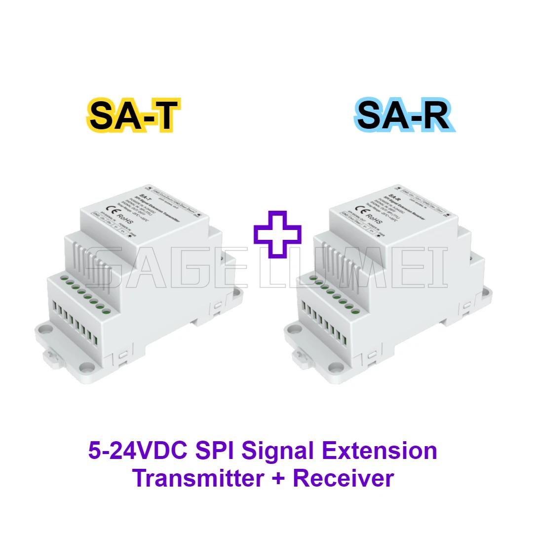 

SA-T/R SKYDANCE 5-24VDC SPI Signal Extension Transmitter/Receiver converts differential signal inputs to SPI(TTL) signal outputs