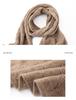 Women's Cashmere Hollow Crochet Knit Scarf - Warm & Versatile for Autumn/Winter