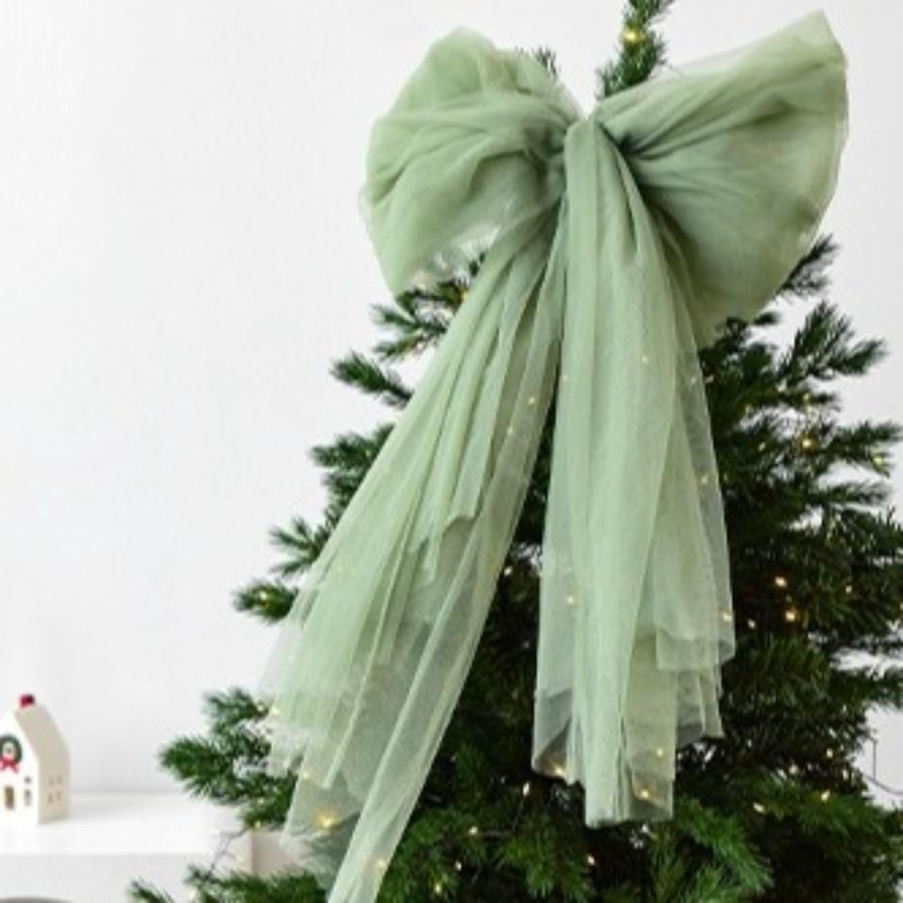 Decorative Bow Knot Baubles Exquisite Bow Hanging Ornaments Xmas Trees Pendant New Year