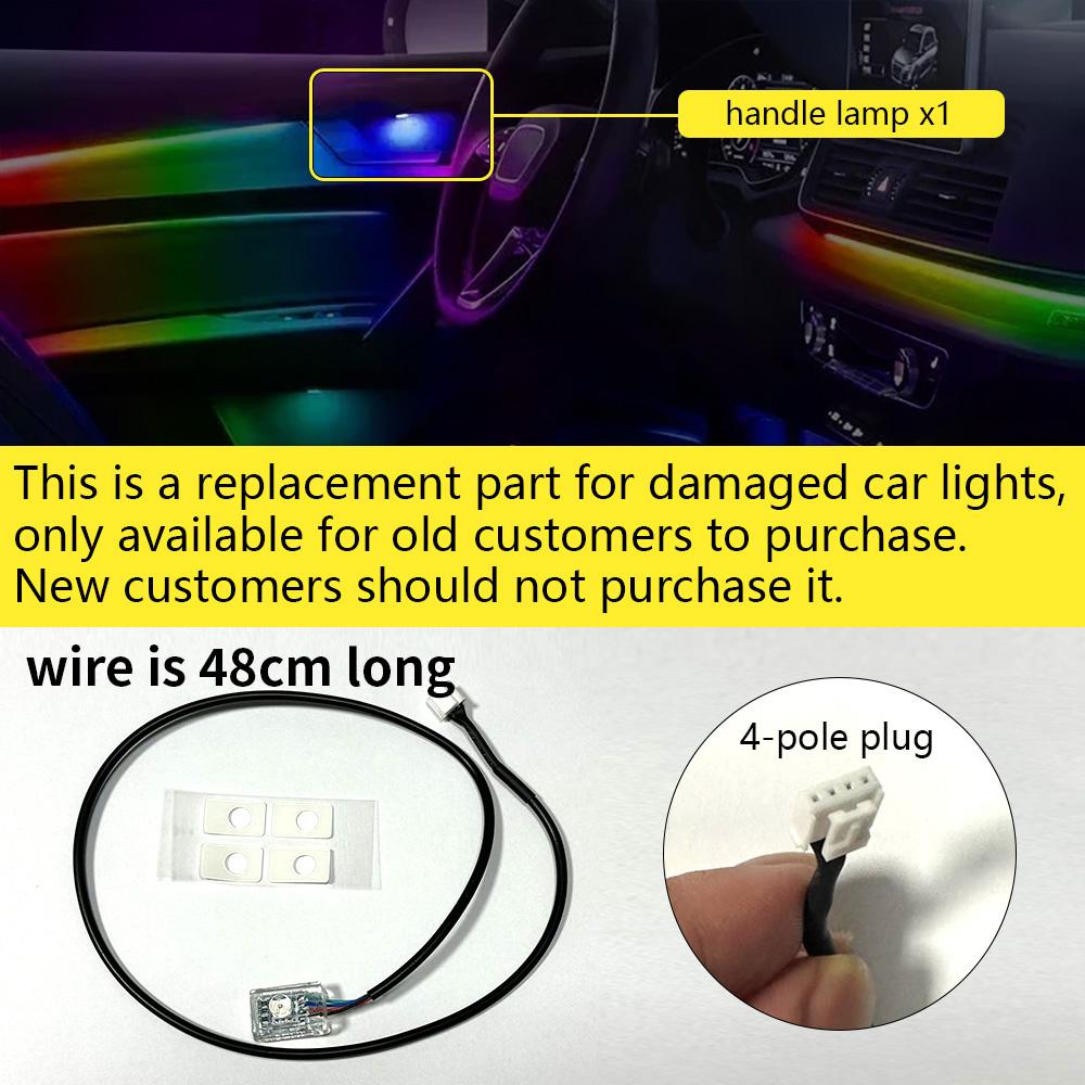 For Cadillac ATS 22in1 RGB Car Interior Acrylic Car Ambient Lights RGB Hidden Acrylic Strip Decoration Atmosphere Accessories