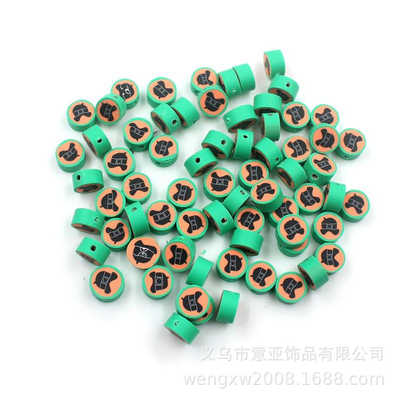 Halloween Polymer Clay Beads Spooky Skull Pumpkin Ghost Spacer DIY Jewelry Making 10mm 1000pcs
