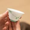 Hand-painted Bamboo Master Cup Ladies Personal Tea Cup Bowl Chinese Ceramic Kung Fu Teaware Retro Tea Ceremony Household Teacups