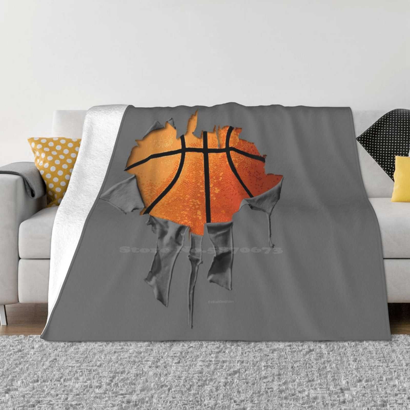 Shredded , Ripped And Torn Basketball Soft Warm Light Thin Blanket Funny Basketball Sayings Funny Basketball Designs Funny For 30x40in