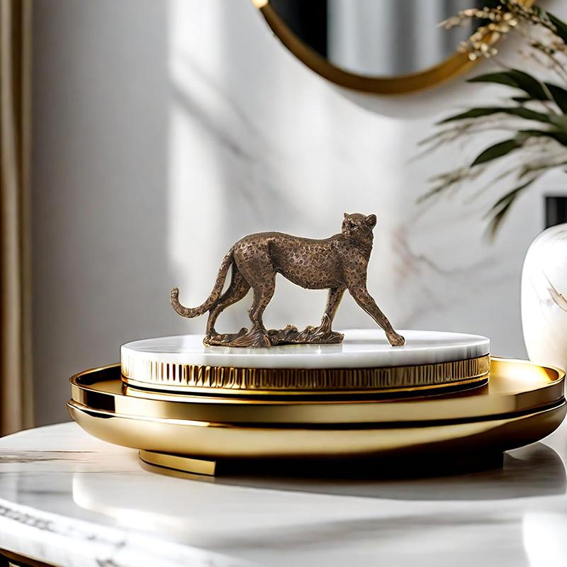Harz Gepard Statue Klassische Leopard Figur Moderne Heim Büro Schreibtisch Harz Tier Panther Dekor Skulptur Dekorative Geschenk