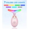 Red-Light-Therapy-for-Face-and-Neck, 7 Color Face Massager Tool for Wrinkles, Double Chin, Vibrating Facial Massager with Thermals for Skin Care,
