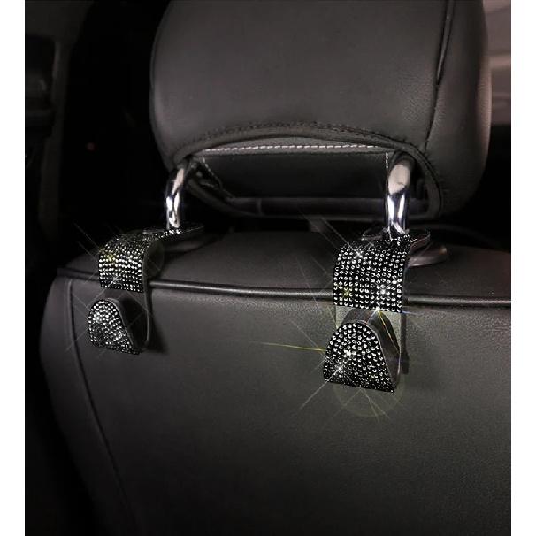 Black Diamond Crystal Car Gear Shift Cover Rhinestone Auto Shifter Hand Brake Cover Bling Car Interior Accessories Decorate