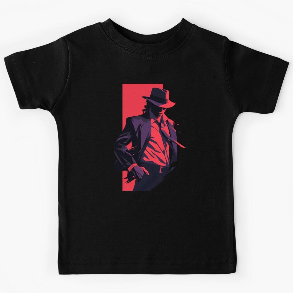 Music Icon - Red and Black - Pop Music Kids T-Shirt 150