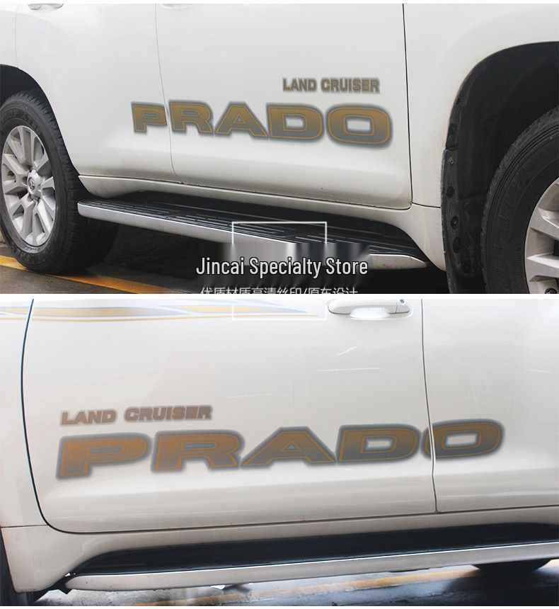 10-20 New Prado Body Color Stripe Decals - Prado 4000 Waistline 2700 Car Decoration Stickers