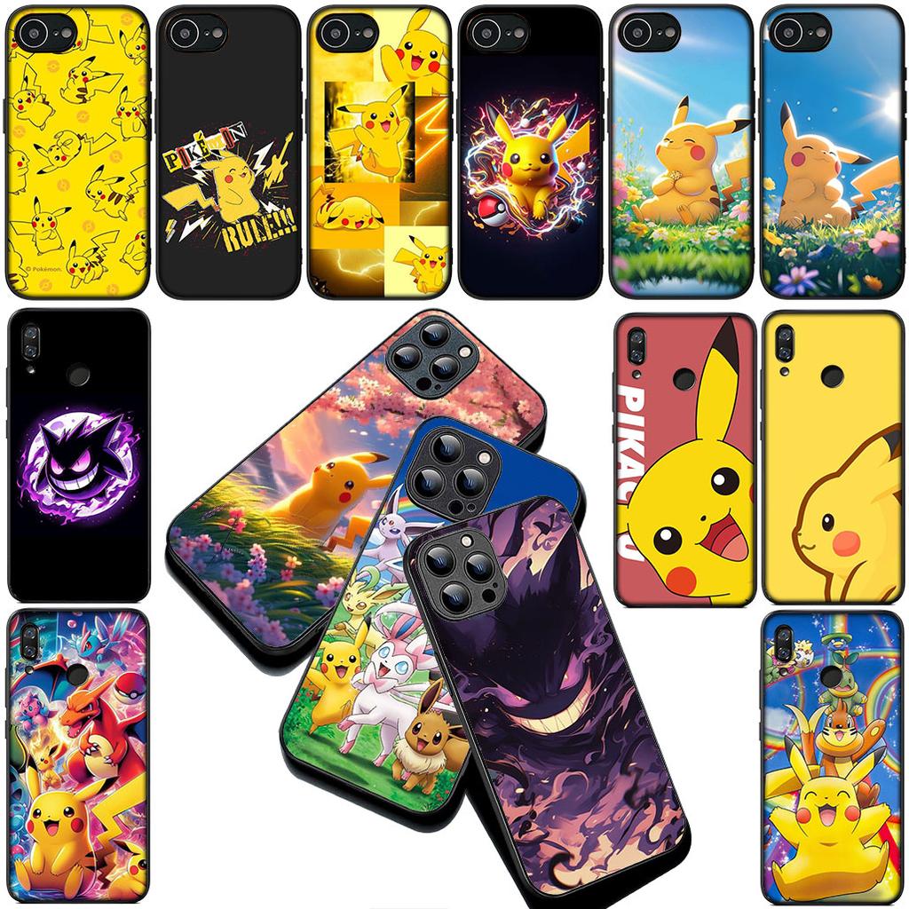 P-Pokemons GO Gengar P-Pikachus Silicone Cover for Xiaomi Redmi Note 12 11 10 Pro 10A 10C 12C 13C Note12 12Pro Coque Phone Case