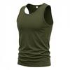 Men S Sleeveless Sports Vest Solid Color Casual Summer