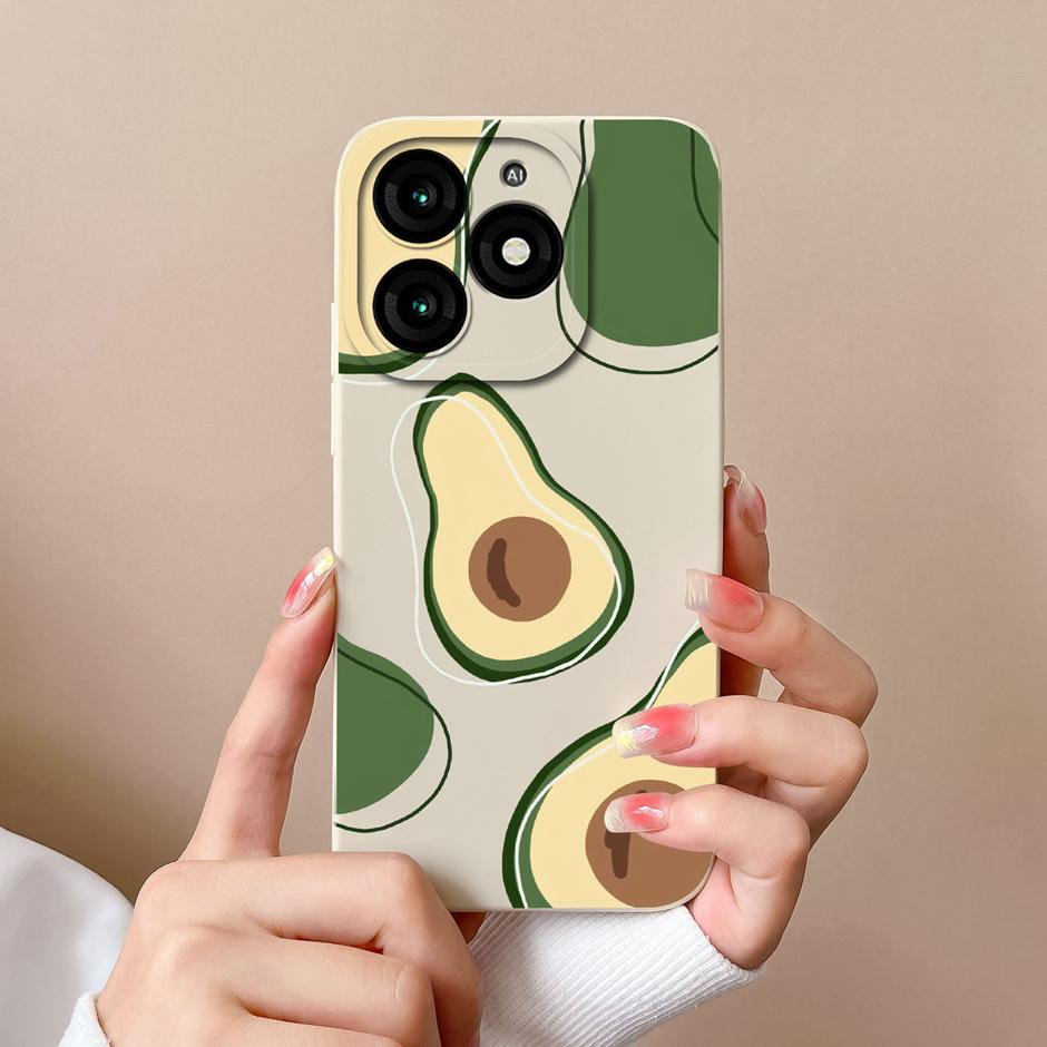 For Tecno Itel A70 Phone Case Cool Girl Cartoons Pattern Liquid Silicone Shell For ItelA70 A 70 High-quality New Design Fundas