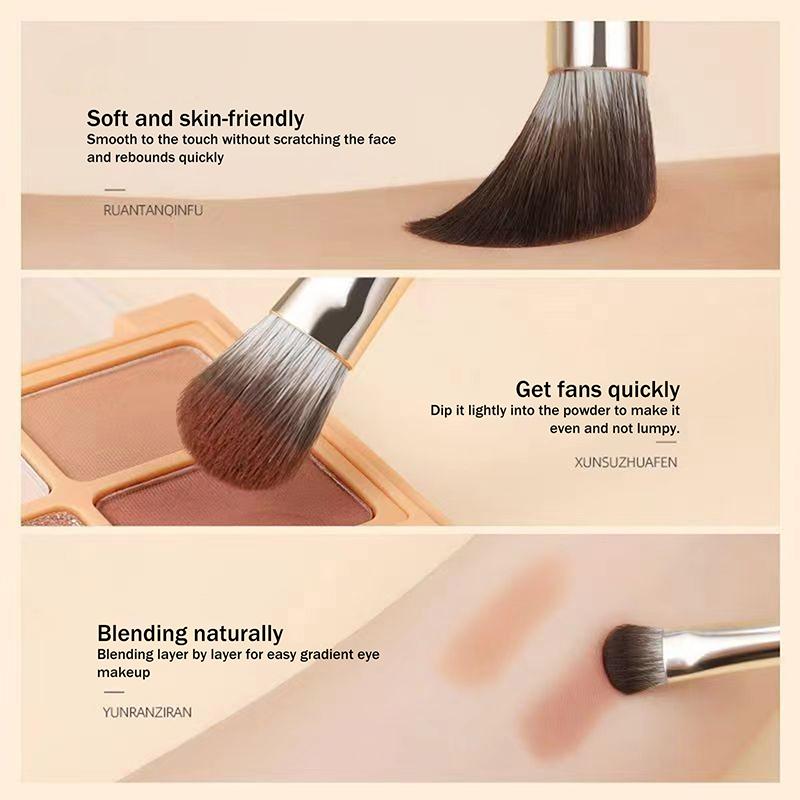 Eye Makeup Smudge Undercover Eyeliner Blade Eye Detail Small Makeup Brushes Eye Soft Bristle Eyeshadow Brushes With Storage Bag