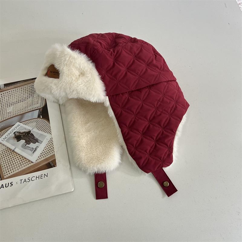 New Lei Feng hat winter thickened windproof warm northeast velvet cold ear protection cycling pilot ski hat