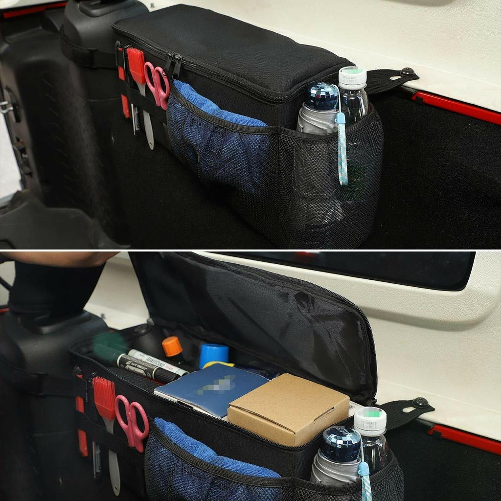 2x Storage Bag with Multi-Pockets Organizer For Jeep Wrangler JK 4Door 2007-2017