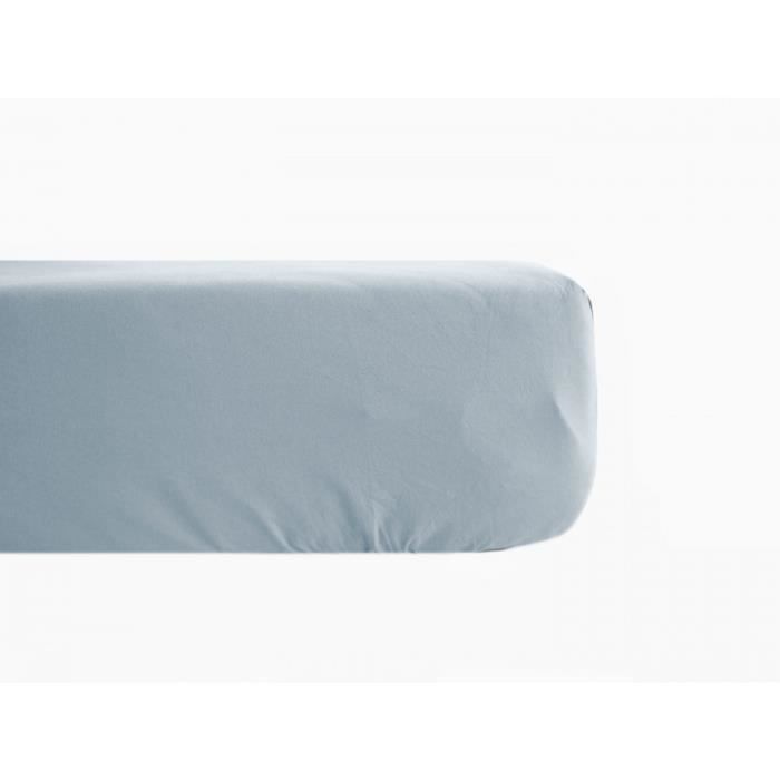 Drap-housse En Lin Lavé Am Pm – Gris Glacier – 140x190 Cm – Neuf Avec étiquettes