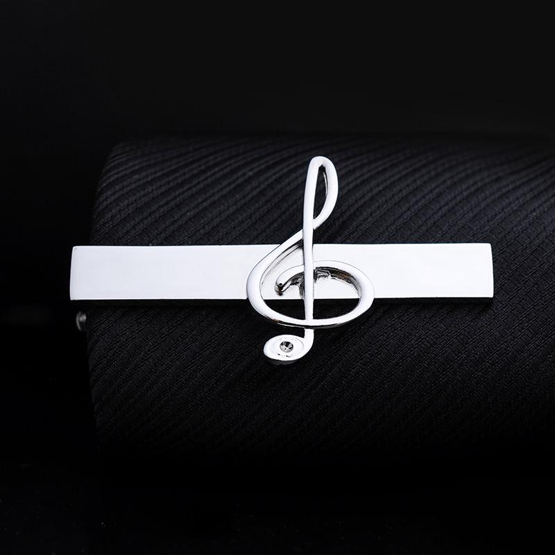 Men's Gold & Silver Creative Tie Clip for Weddings & Formal Wear