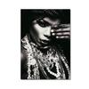 Black Gold Woman Canvas Painting African Women Poster and Prints Scandinavian Wall Art Picture for Home Decor Living Room Mural