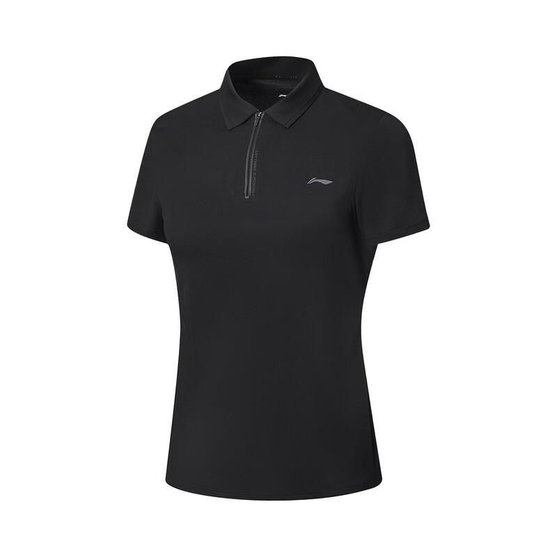 Li-Ning Solid Color Simple Versatile Fashion Short Sleeve Polo Shirt Women tops APLW318-1 XXL
