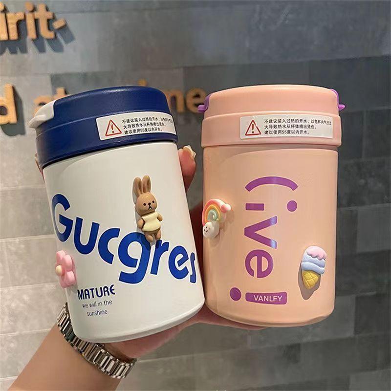 Childrens Travel Insulated Water Bottle With Straw Leakproof For Kids And Teens