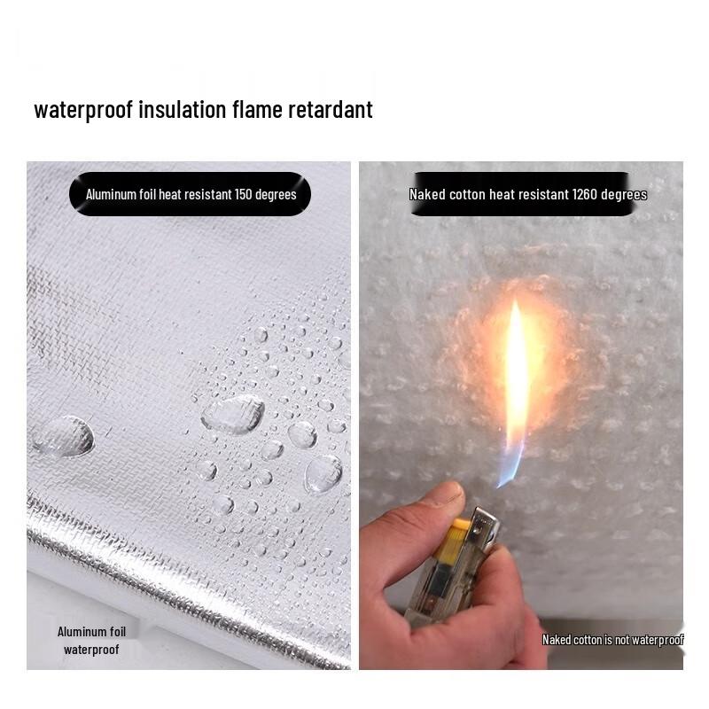 Jikefu High-Temperature Fireproof Pipe Insulation Mat with Aluminum Foil