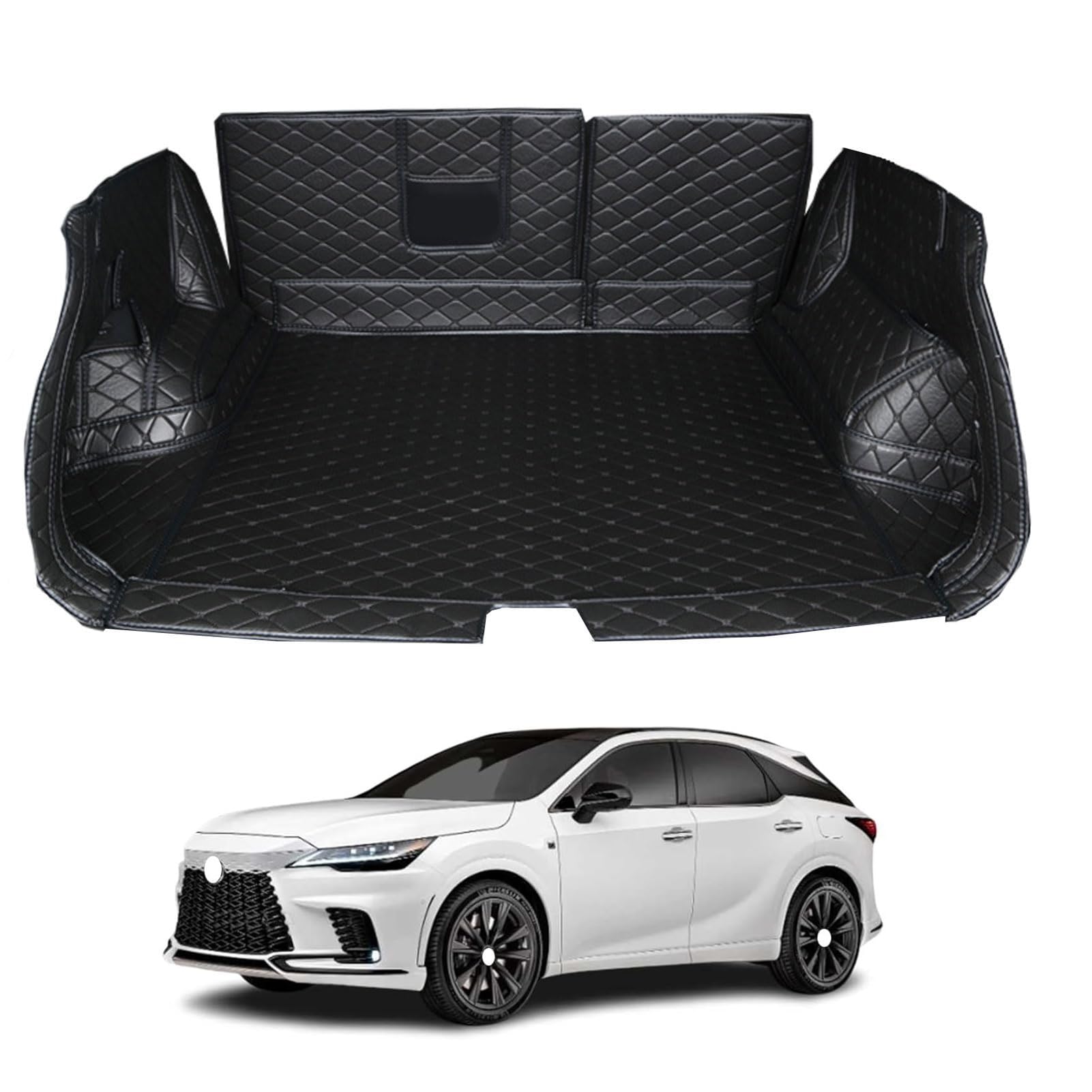 

Применимо к Новому Lexus RX RX350 RX450h+ RX500h 5-го поколения 5-местный ноябрь 2022 ~ Коврик в багажник автомобиля Эксклюзивный материал XPE Коврик в багажник Lu