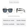 New Fashion Brand Designer Sunglasses Women Vintage Rays Mirror Square Party Travel Luxury Letter Shades Sun Glasses UV400
