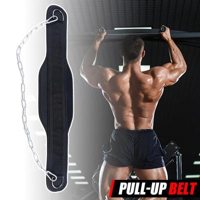 Pull-up Belt Weighted Dip Belt With Chain Neoprene Weightlifting Back Support Strap Workout Belt For Weightlifting Pull Ups