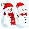 Snowman Window Cling 1/2 Sheets Christmas Cling Cartoon Decorative Glass Clings Sticker Waterproof Static Decal for Winter Holiday Party Decorations