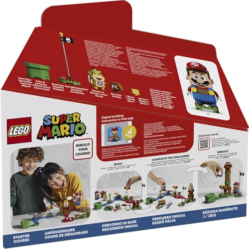 LEGO Super Mario Toys: LEGO(R) Mario(TM) Adventure Begins ~ Starter Set, Christmas Gift for Boys and Girls, Mario Figures, Games, Toys, Educational To
