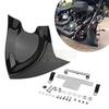 Spoiler frontal de carenagem universal para motocicleta, preto, queixo inferior, para harley fatboy softai V-RODSportster xl touring glide, todos os modelos