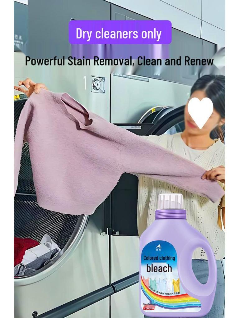 Colored & White Clothes Stain Remover: De-yellowing, Whitening & Collar Cleaner