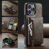 Odpinany na zamek magnetyczny skórzany portfel etui z podstawką na telefon dla iPhone 17 Air 16 15 Plus 13 12 Pro Max Samsung S25 S24 S23 Ultra Google Pokrowiec z przegródką na karty